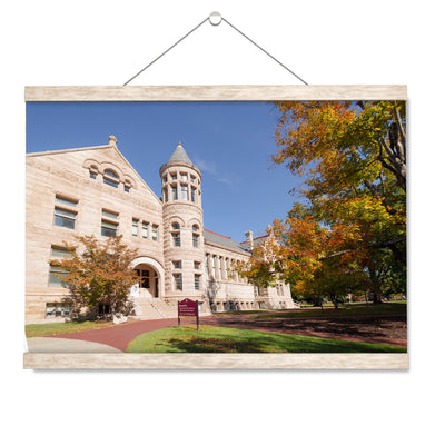 Indiana Hoosiers - Autumn Maxwell Hall - College Wall Art #Hanging Canvas