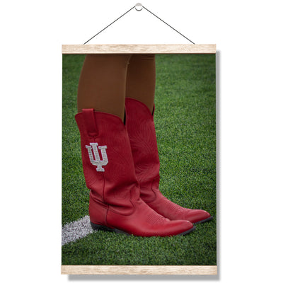 Indiana Hoosiers - RedStepper Boots - College Wall Art #Hanging Canvas