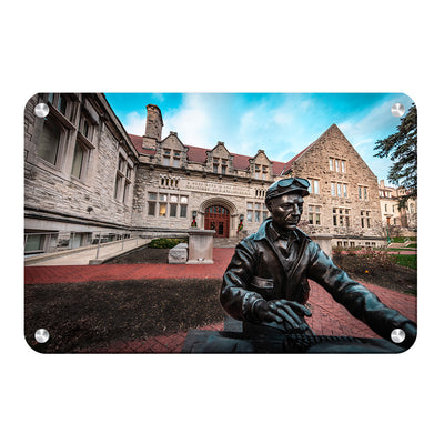 Indiana Hoosiers - A Good Book is the Precious Life-blood of a Master-Spirit - College Wall Art #Metal
