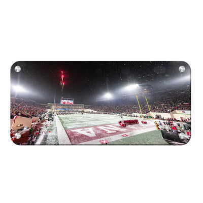 Indiana Hoosiers - Bombs Bursting in Air Panoramic - College Wall Art #Metal