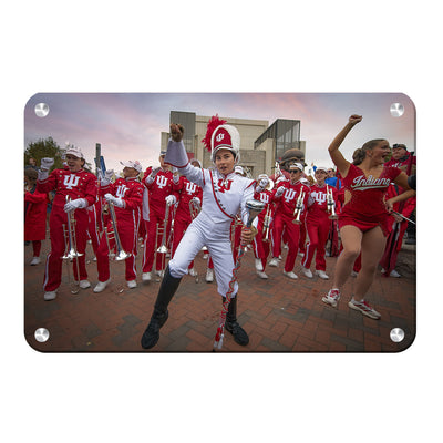 Indiana Hoosiers - IU Marching Hundred Sunrise - College Wall Art #Metal
