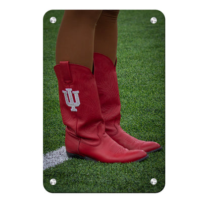 Indiana Hoosiers - RedStepper Boots - College Wall Art #Metal