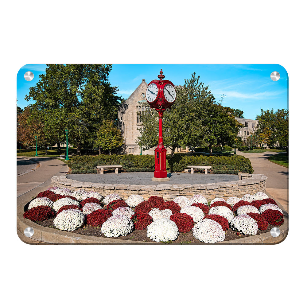 Indiana Hoosiers - IU Clock - College Wall Art #Canvas