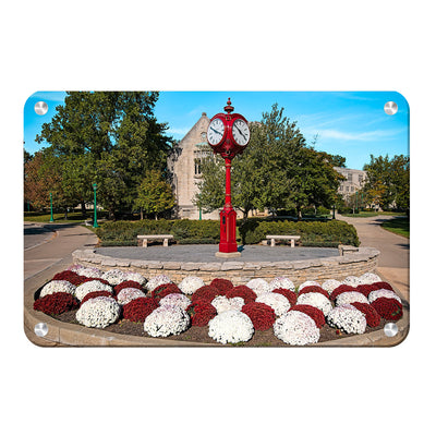 Indiana Hoosiers - IU Clock - College Wall Art #Metal