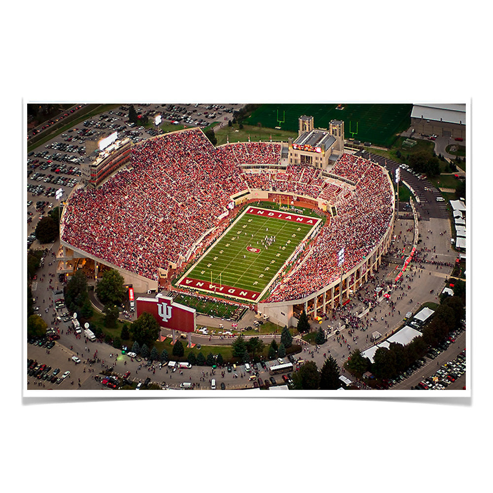 Indiana Hoosiers - Memorial Stadium Aerial - College Wall Art #Canvas