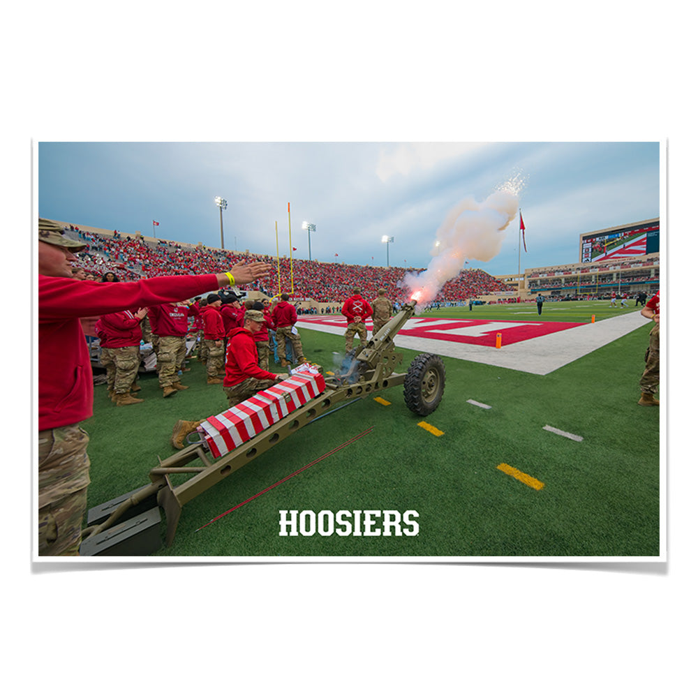 Indiana Hoosiers - Fire the Cannon - College Wall Art #Canvas
