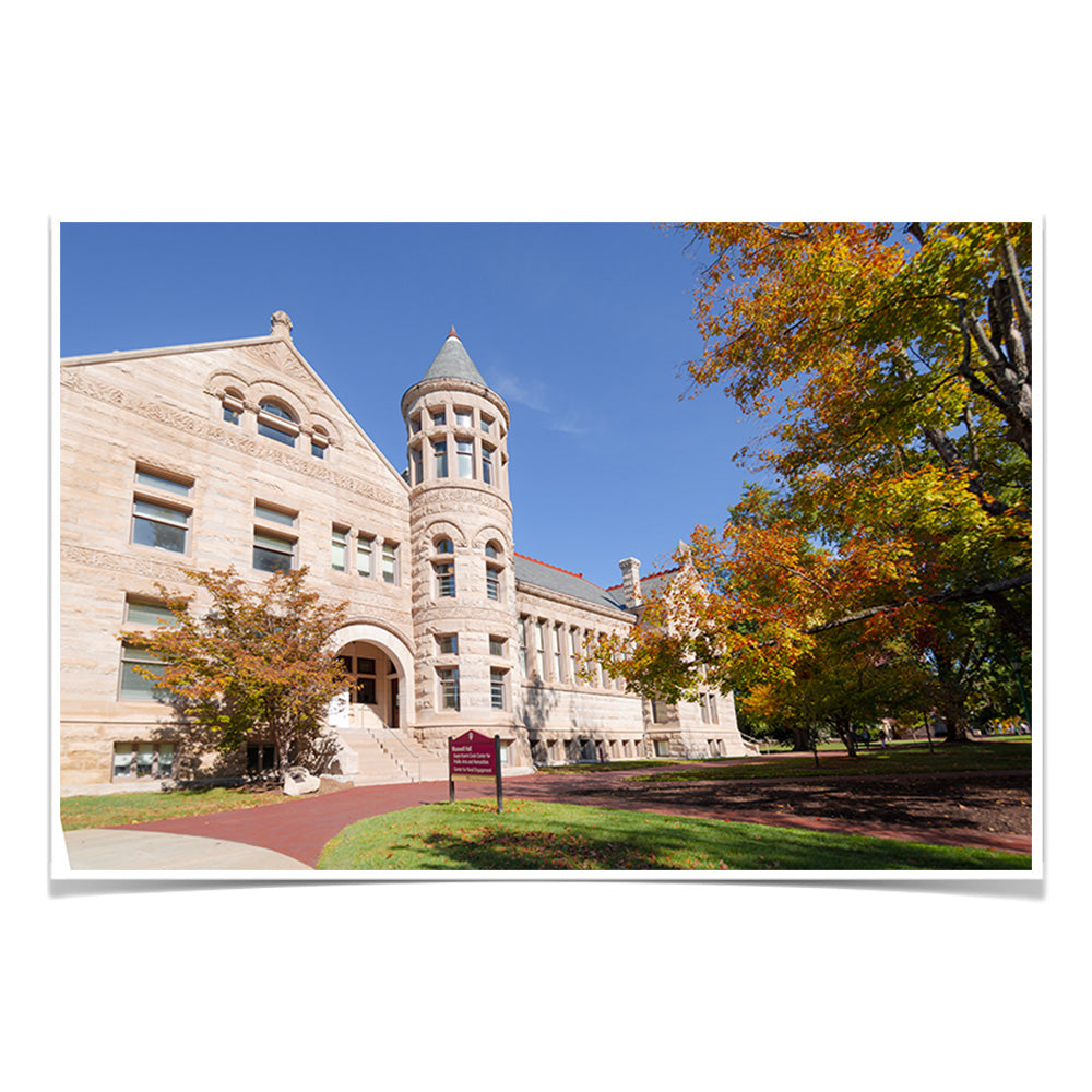 Indiana Hoosiers - Autumn Maxwell Hall - College Wall Art #Canvas