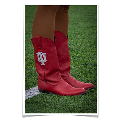 Indiana Hoosiers - RedStepper Boots - College Wall Art #Photo Poster