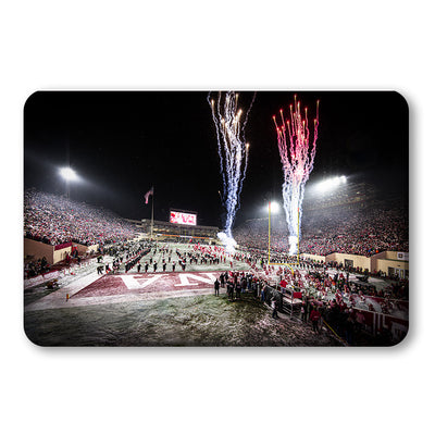Indiana Hoosiers - Snowy Hoosier Entrance - College Wall Art #PVC
