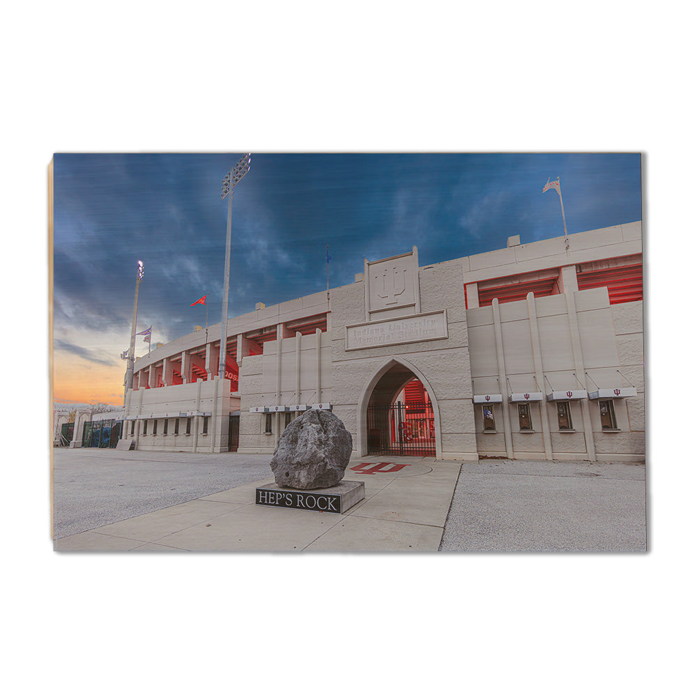 Indiana Hoosiers - Hep's Rock - College Wall Art #Canvas