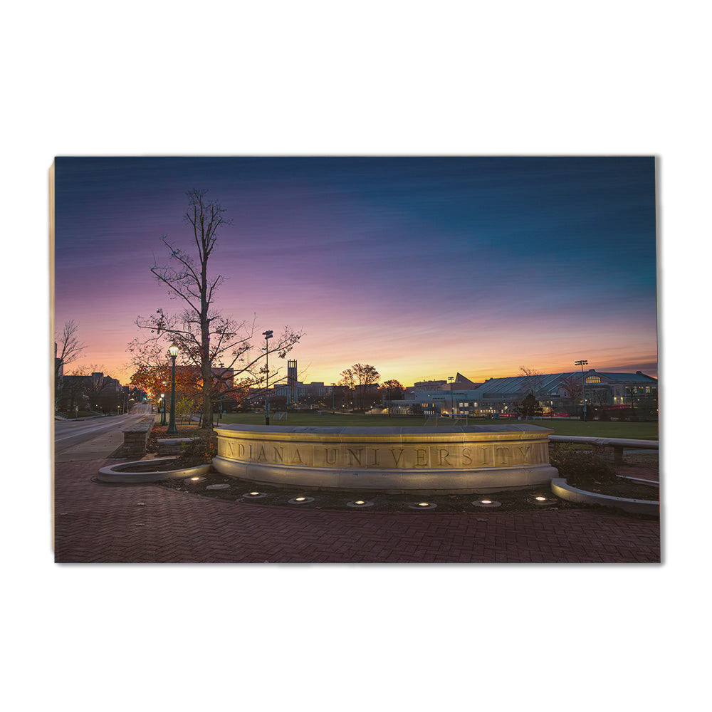 Indiana Hoosiers - Indiana University Sunrise - College Wall Art #Canvas