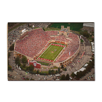 Indiana Hoosiers - Memorial Stadium Aerial - College Wall Art #Wood