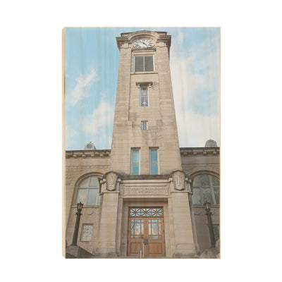 Indiana Hoosiers - The Clock Tower - College Wall Art #Wood