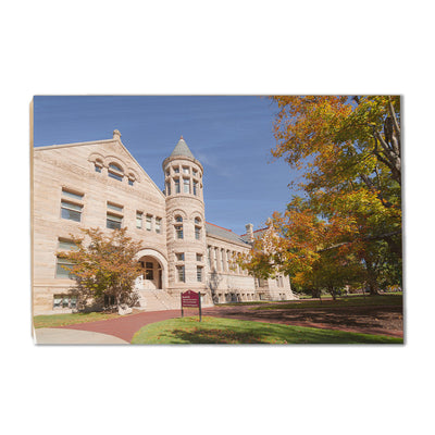 Indiana Hoosiers - Autumn Maxwell Hall - College Wall Art #Wood
