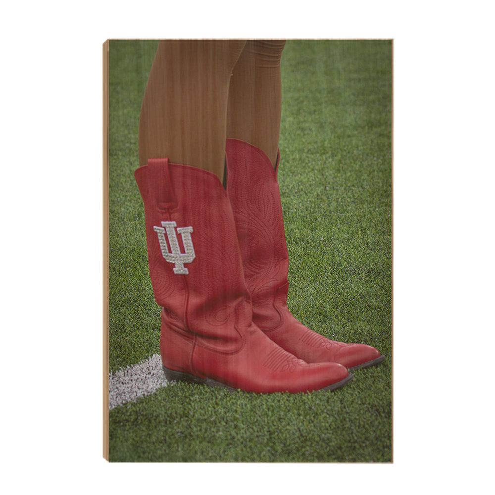 Indiana Hoosiers - RedStepper Boots - College Wall Art #Canvas