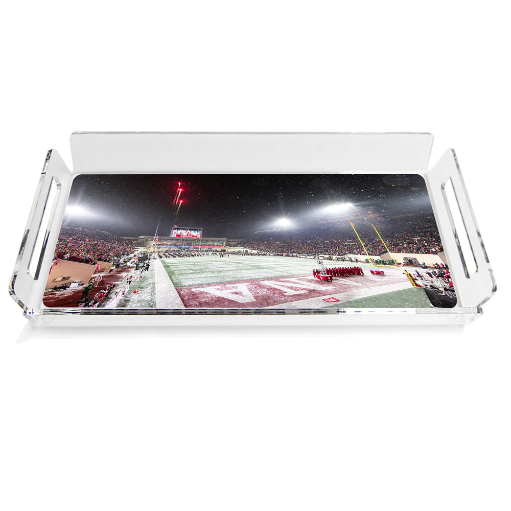 Indiana Hoosiers - Bombs Bursting in Air Decorative Acrylic Serving Tray
