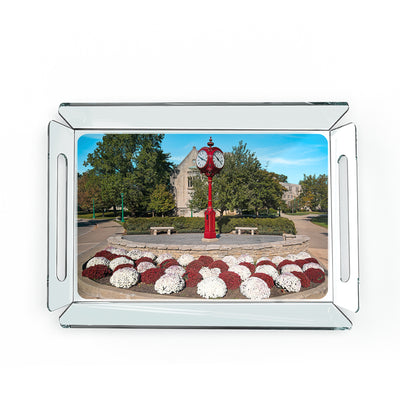 Indiana Hoosiers  -  IU Clock Decorative Serving Tray