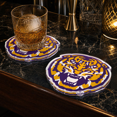LSU Tigers - LSU Tiger Dimensional Drink Coaster