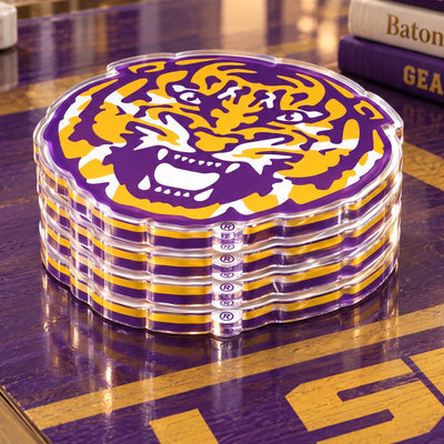 LSU Tigers - LSU Tiger Dimensional Drink Coaster
