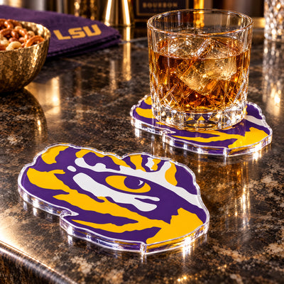 LSU Tigers - Eye of the Tiger Dimensional Drink Coaster
