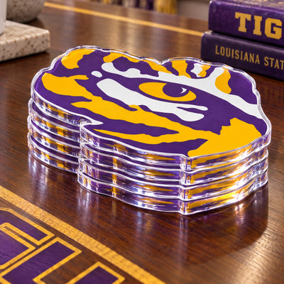 LSU Tigers - Eye of the Tiger Dimensional Drink Coaster