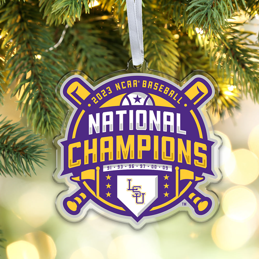 LSU Tigers - LSU 2023 NCAA Baseball National Champions Ornament & Bag Tag
