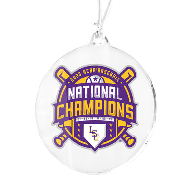 LSU Tigers - LSU 2023 NCAA  Baseball National Champions Ornament & Bag Tag