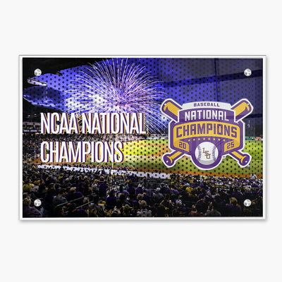 LSU Tigers - NCAA Baseball National Champions - College Wall Art #Acrylic