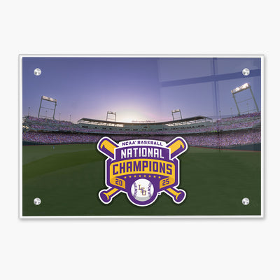 LSU Tigers - NCAA Baseball National Champions Charles Schwab Field - College Wall Art #Acrylic