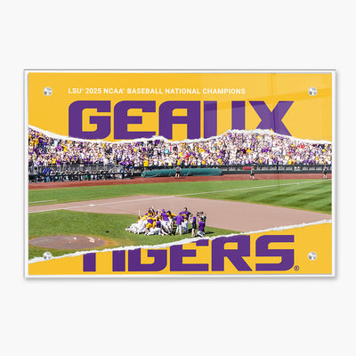 LSU Tigers - Geaux Tigers 2025 NCAA Baseball National Champions - College Wall Art #Acrylic