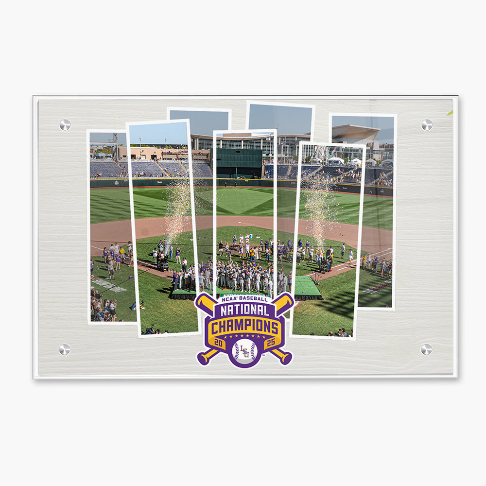 LSU Tigers - LSU Tigers 2025 NCAA Baseball National Champions Celebration - College Wall Art #Canvas