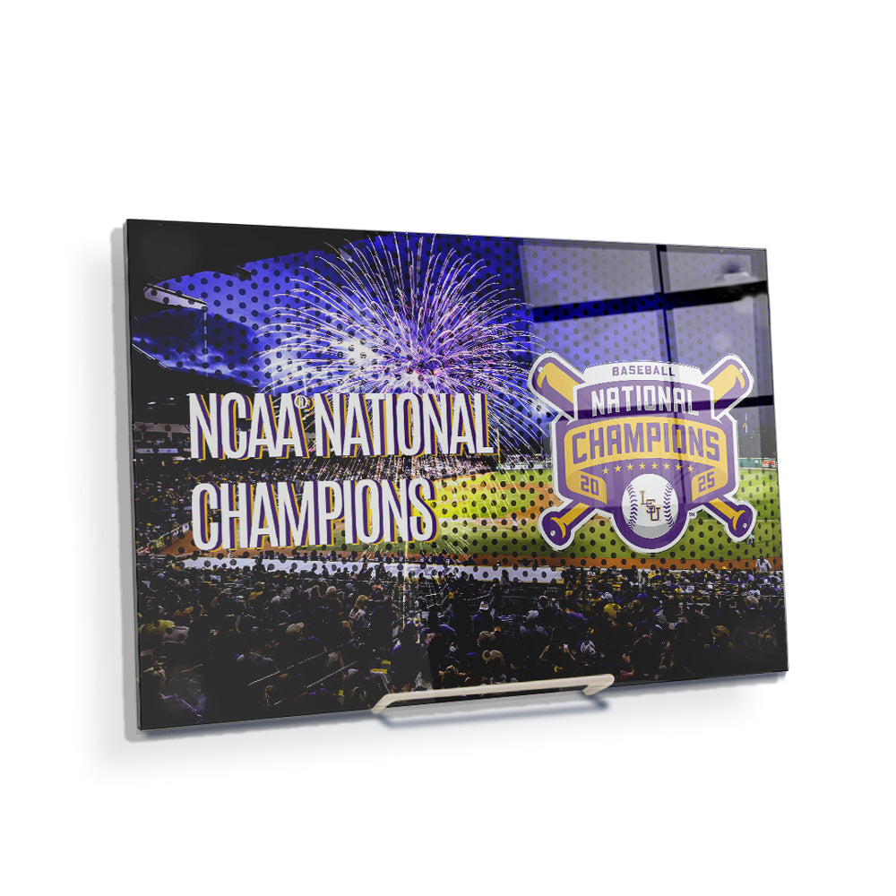 LSU Tigers - NCAA Baseball National Champions - College Wall Art #Canvas 
