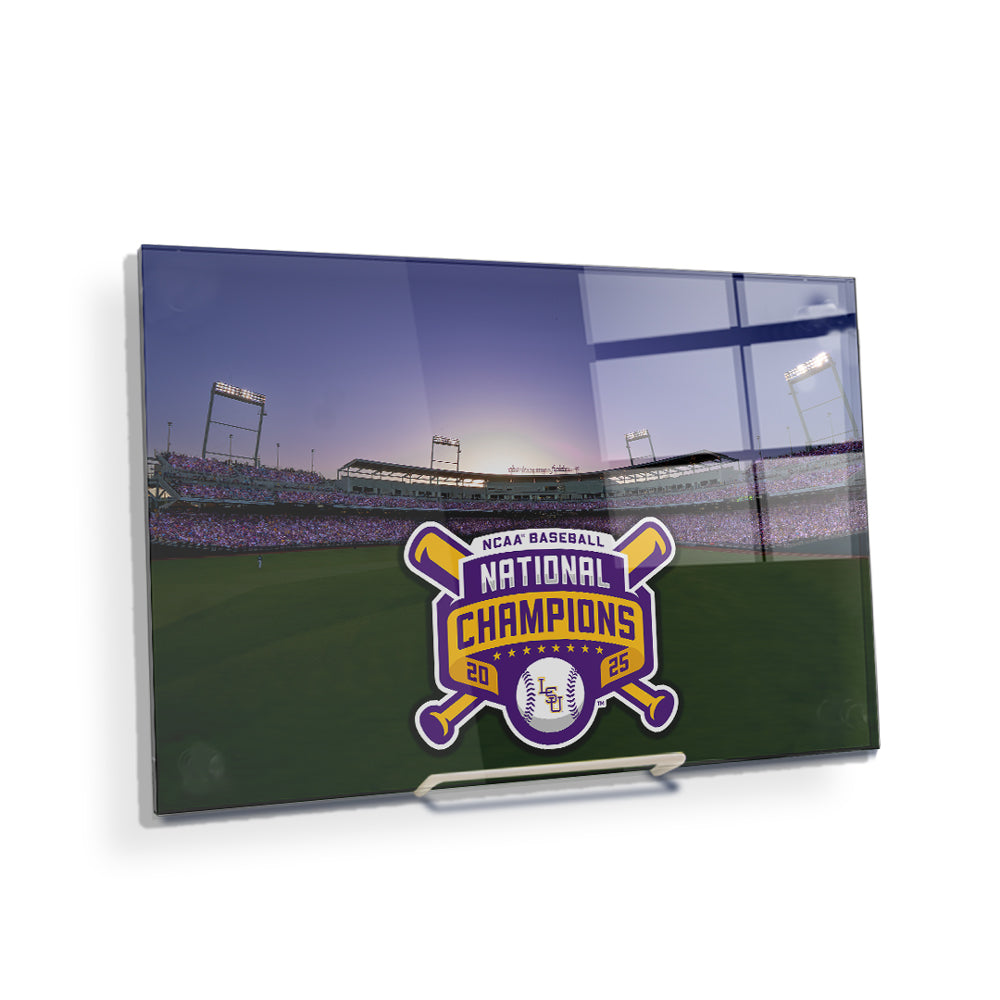 LSU Tigers - NCAA Baseball National Champions Charles Schwab Field - College Wall Art #Canvas 