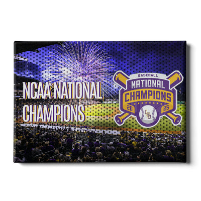 LSU Tigers - NCAA Baseball National Champions - College Wall Art #Canvas