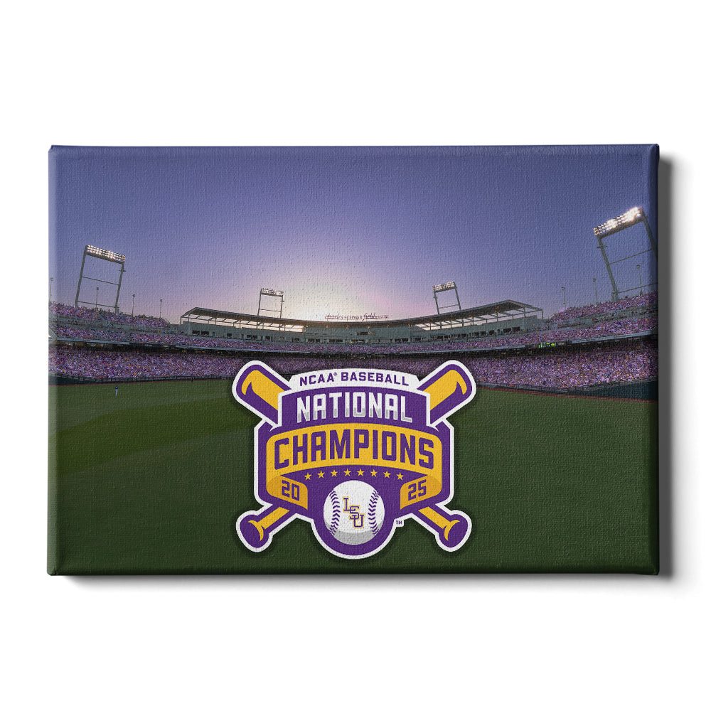 LSU Tigers - NCAA Baseball National Champions Charles Schwab Field - College Wall Art #Canvas 
