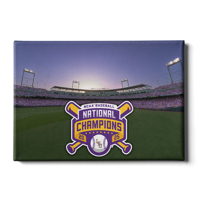 LSU Tigers - NCAA Baseball National Champions Charles Schwab Field - College Wall Art #Canvas