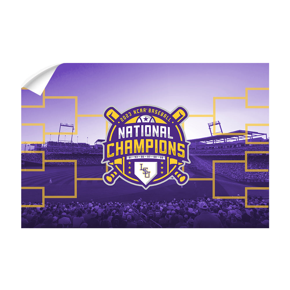 LSU Tigers - 2023 NCAA Baseball National Champions - College Wall Art #Canvas