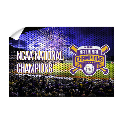 LSU Tigers - NCAA Baseball National Champions - College Wall Art #Decal