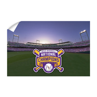 LSU Tigers - NCAA Baseball National Champions Charles Schwab Field - College Wall Art #Decal