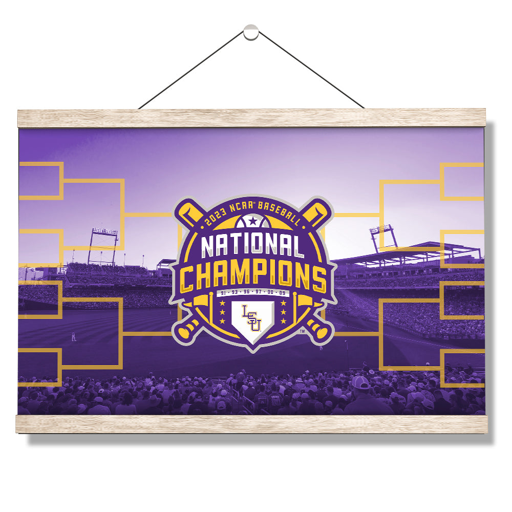 LSU Tigers - 2023 NCAA Baseball National Champions - College Wall Art #Canvas