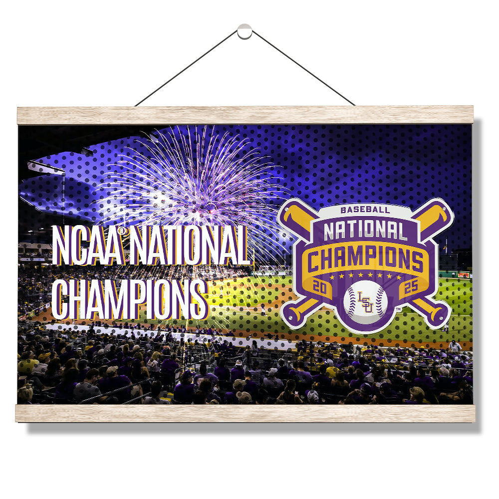 LSU Tigers - NCAA Baseball National Champions - College Wall Art #Canvas 