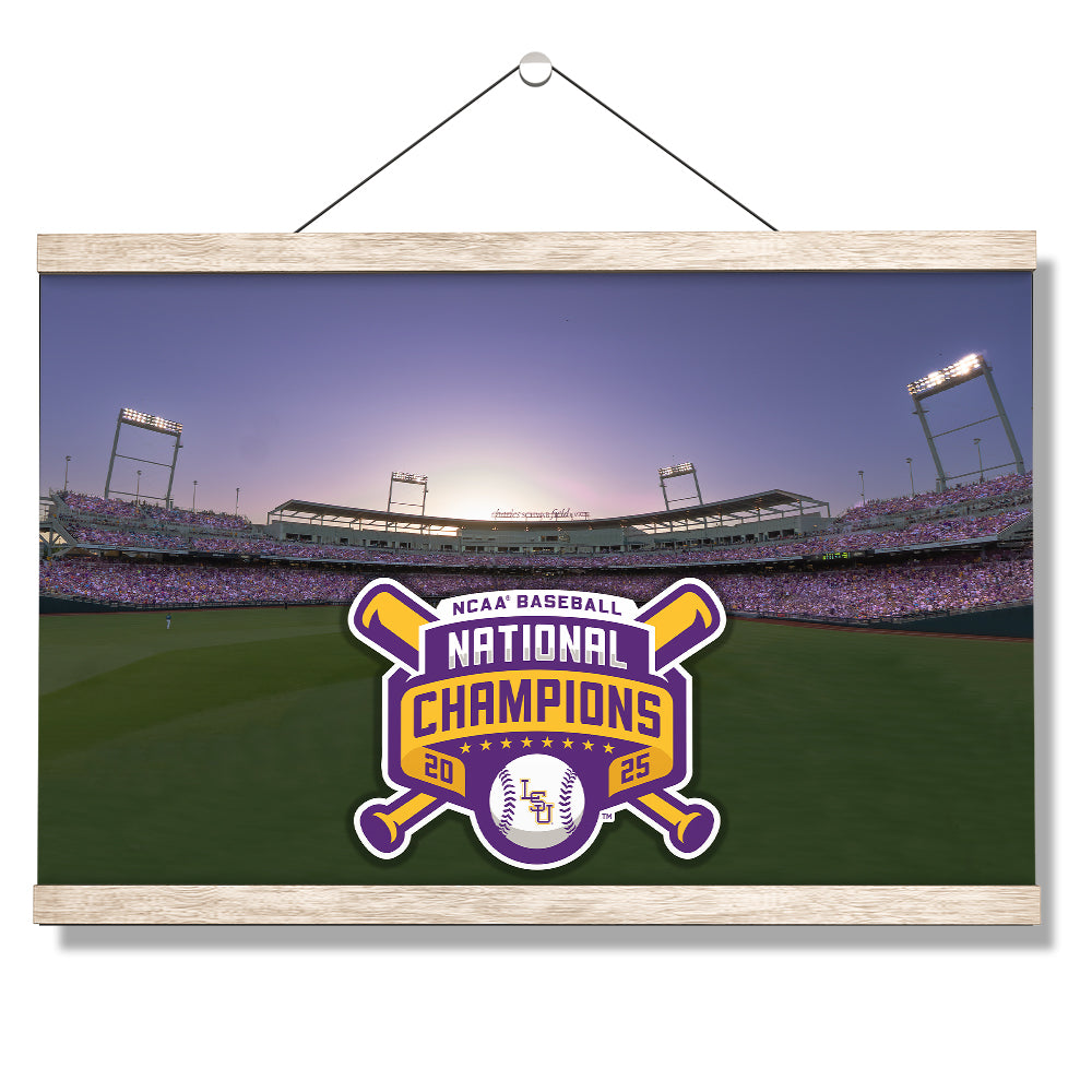 LSU Tigers - NCAA Baseball National Champions Charles Schwab Field - College Wall Art #Canvas 