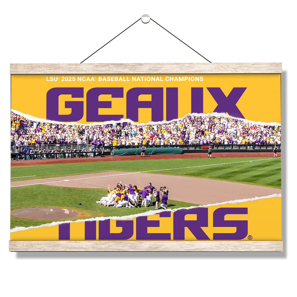 LSU Tigers - Geaux Tigers 2025 NCAA Baseball National Champions - College Wall Art #Canvas
