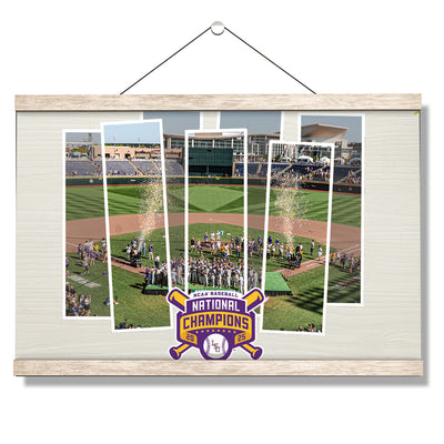 LSU Tigers - LSU Tigers 2025 NCAA Baseball National Champions Celebration - College Wall Art #Hanging Canvas