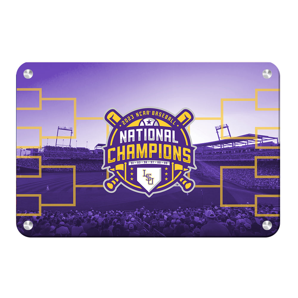 LSU Tigers - 2023 NCAA Baseball National Champions - College Wall Art #Canvas