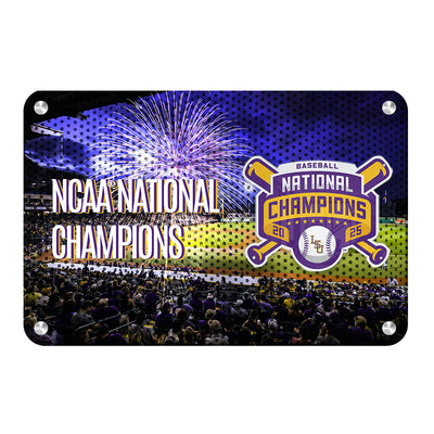 LSU Tigers - NCAA Baseball National Champions - College Wall Art #Metal