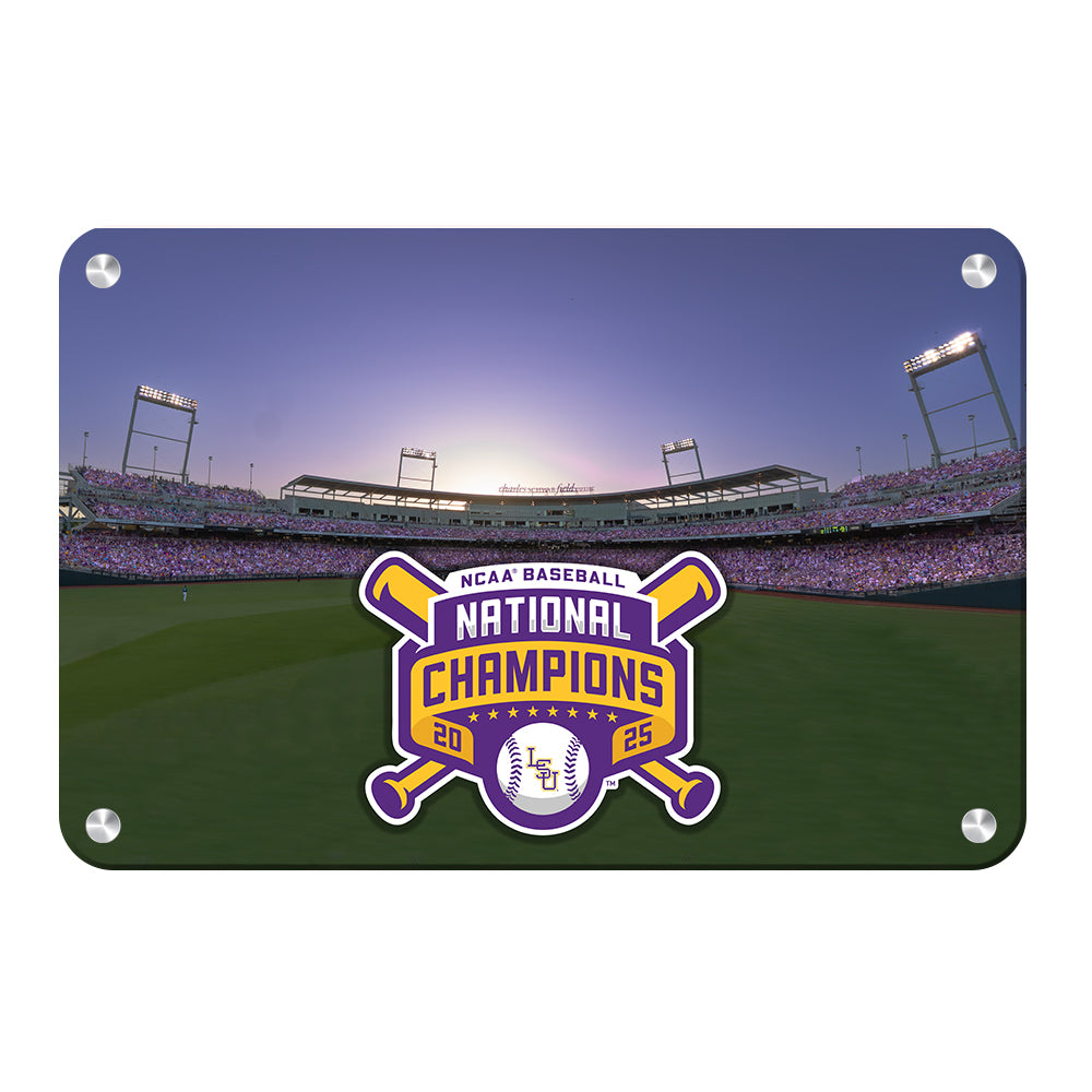 LSU Tigers - NCAA Baseball National Champions Charles Schwab Field - College Wall Art #Canvas 