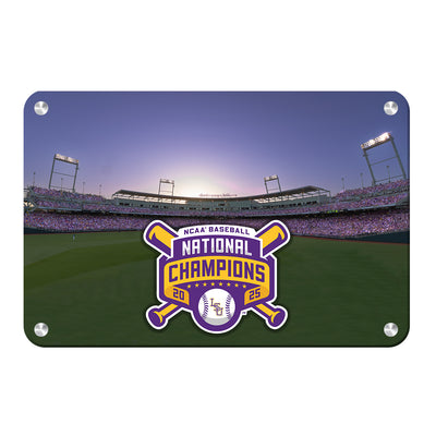 LSU Tigers - NCAA Baseball National Champions Charles Schwab Field - College Wall Art #Metal