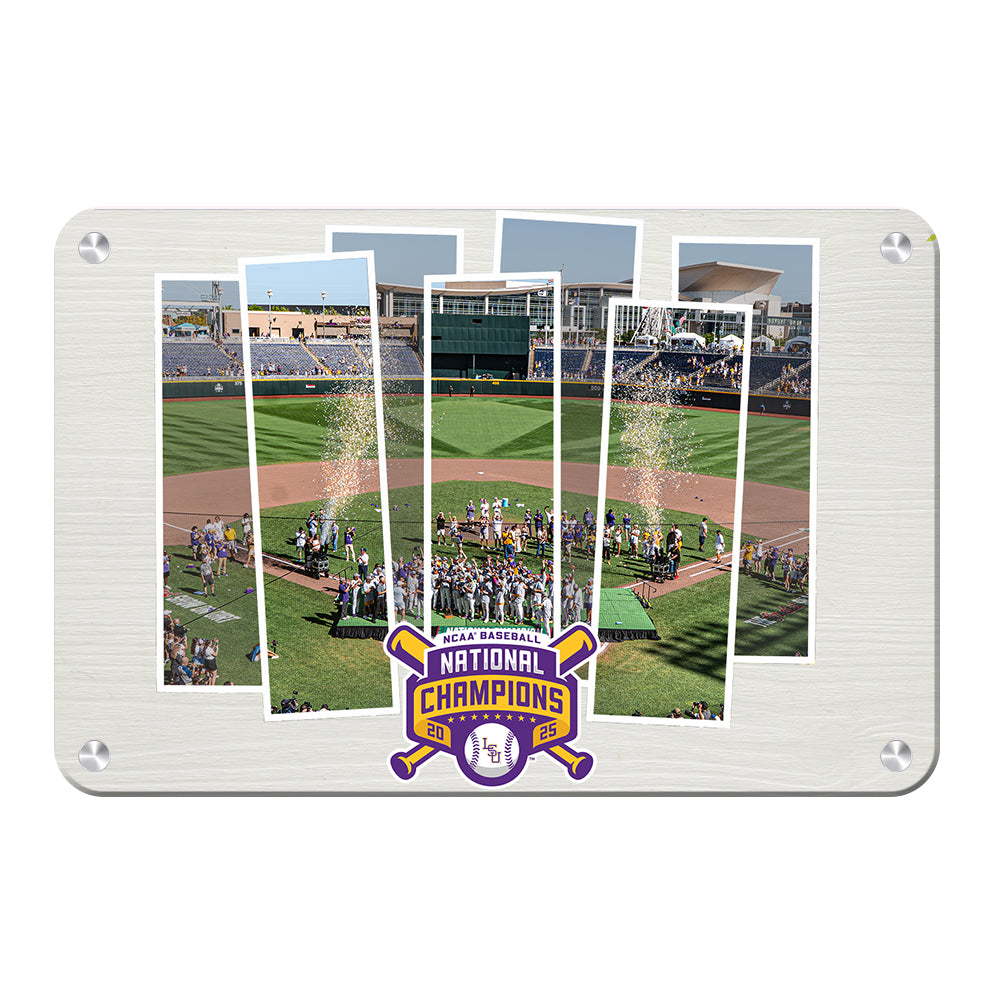 LSU Tigers - LSU Tigers 2025 NCAA Baseball National Champions Celebration - College Wall Art #Canvas