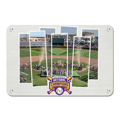 LSU Tigers - LSU Tigers 2025 NCAA Baseball National Champions Celebration - College Wall Art #Metal